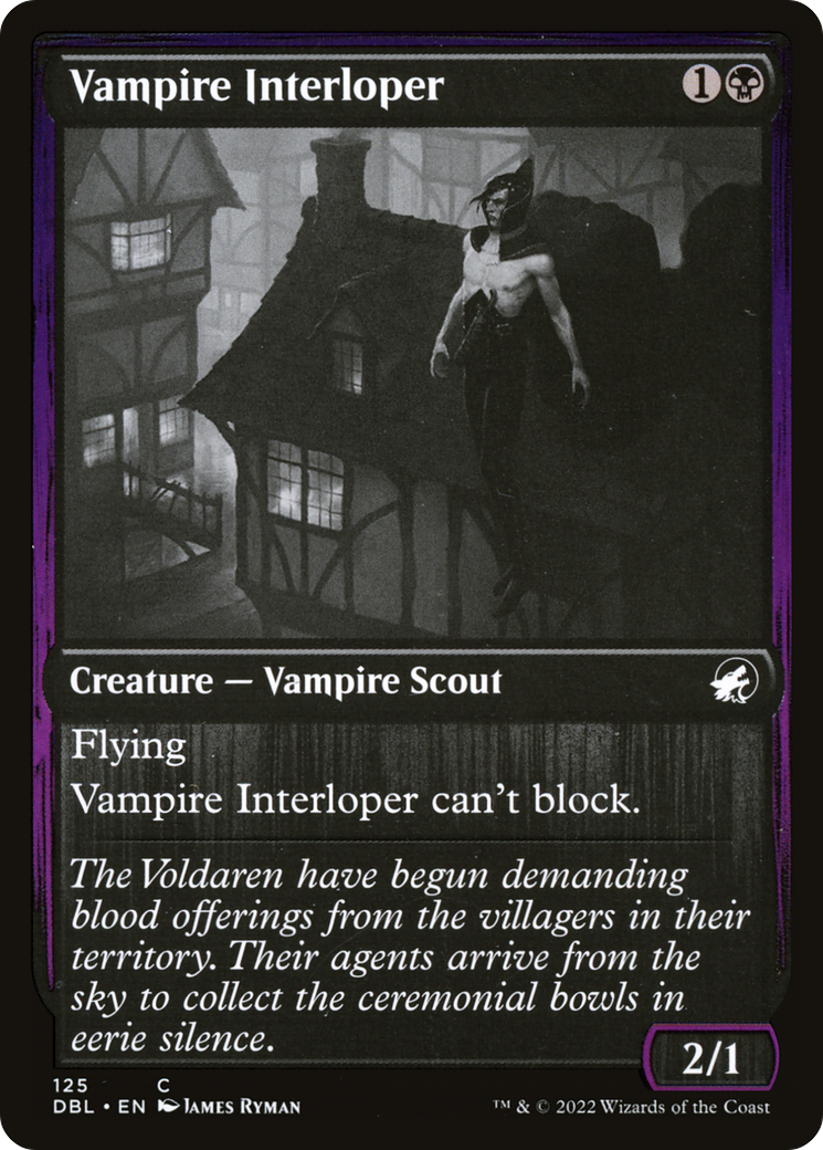 Vampire Interloper (DBL-125) - Innistrad: Double Feature Foil - Premium MTG Single from Wizards of the Coast - Just $0.08! Shop now at Game Crave Tournament Store
