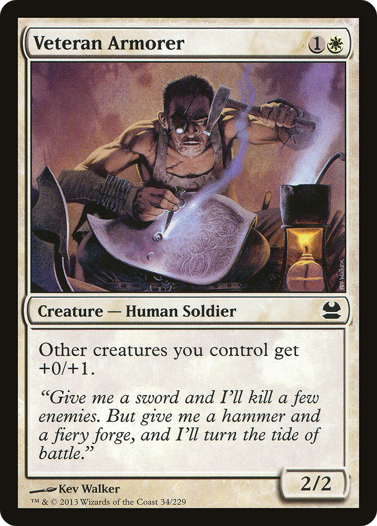 Veteran Armorer (MMA-034) - Modern Masters Foil - Premium MTG Single from Wizards of the Coast - Just $0.25! Shop now at Game Crave Tournament Store