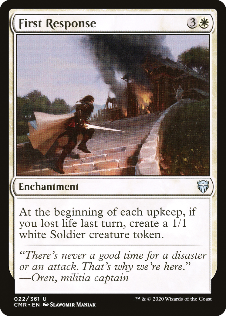 First Response (CMR-022) - Commander Legends Foil - Premium MTG Single from Wizards of the Coast - Just $0.08! Shop now at Game Crave Tournament Store