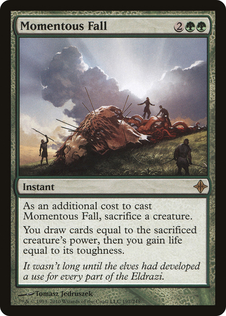 Momentous Fall (ROE-197) - Rise of the Eldrazi - Premium MTG Single from Wizards of the Coast - Just $1.94! Shop now at Game Crave Tournament Store