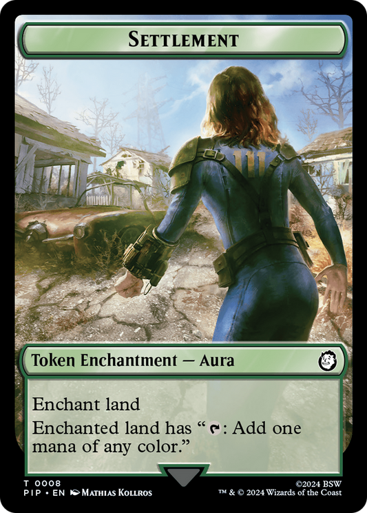 Settlement (TPIP-008) - Fallout Tokens - Premium MTG Single from Wizards of the Coast - Just $0! Shop now at Game Crave Tournament Store