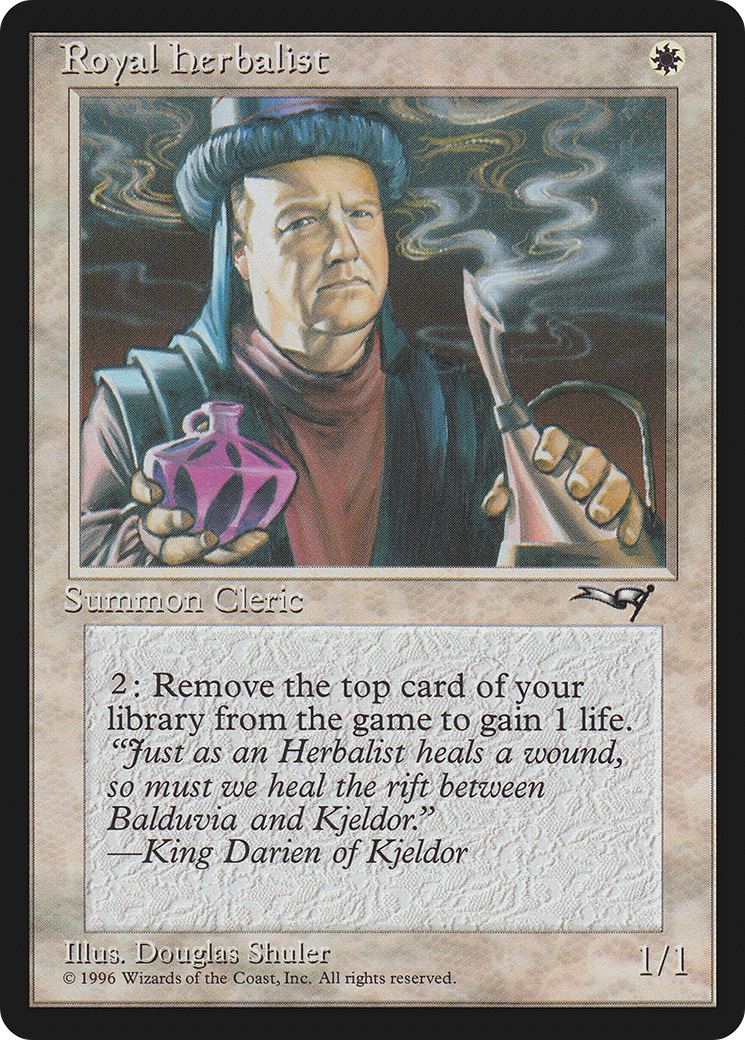Royal Herbalist (ALL-15A) - Alliances - Premium MTG Single from Wizards of the Coast - Just $0.08! Shop now at Game Crave Tournament Store