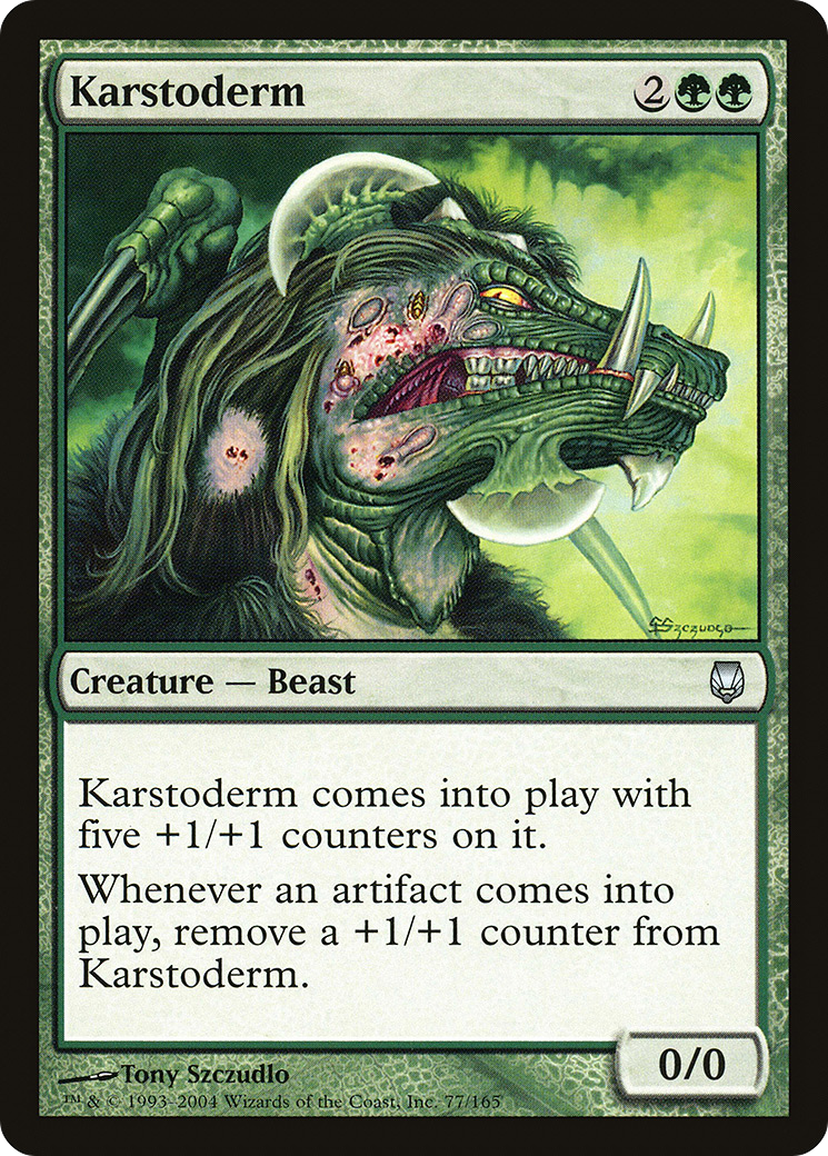 Karstoderm (DST-077) - Darksteel - Premium MTG Single from Wizards of the Coast - Just $0.08! Shop now at Game Crave Tournament Store