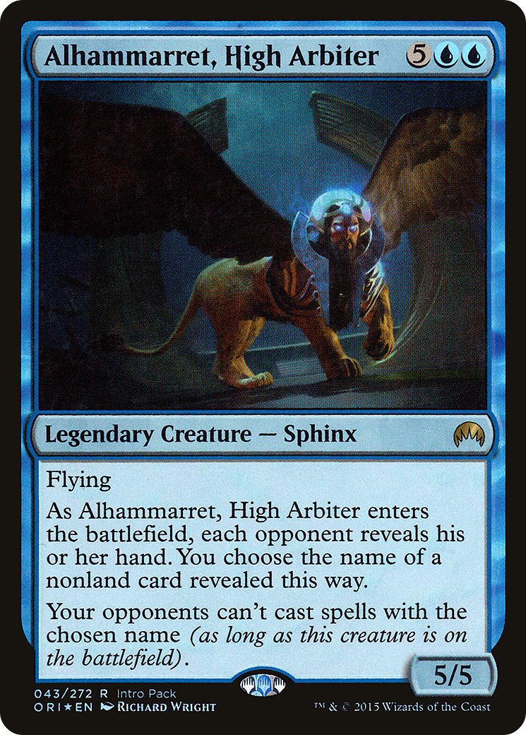 Alhammarret, High Arbiter (PORI-043) - Magic Origins Promos Foil - Premium MTG Single from Wizards of the Coast - Just $0.27! Shop now at Game Crave Tournament Store