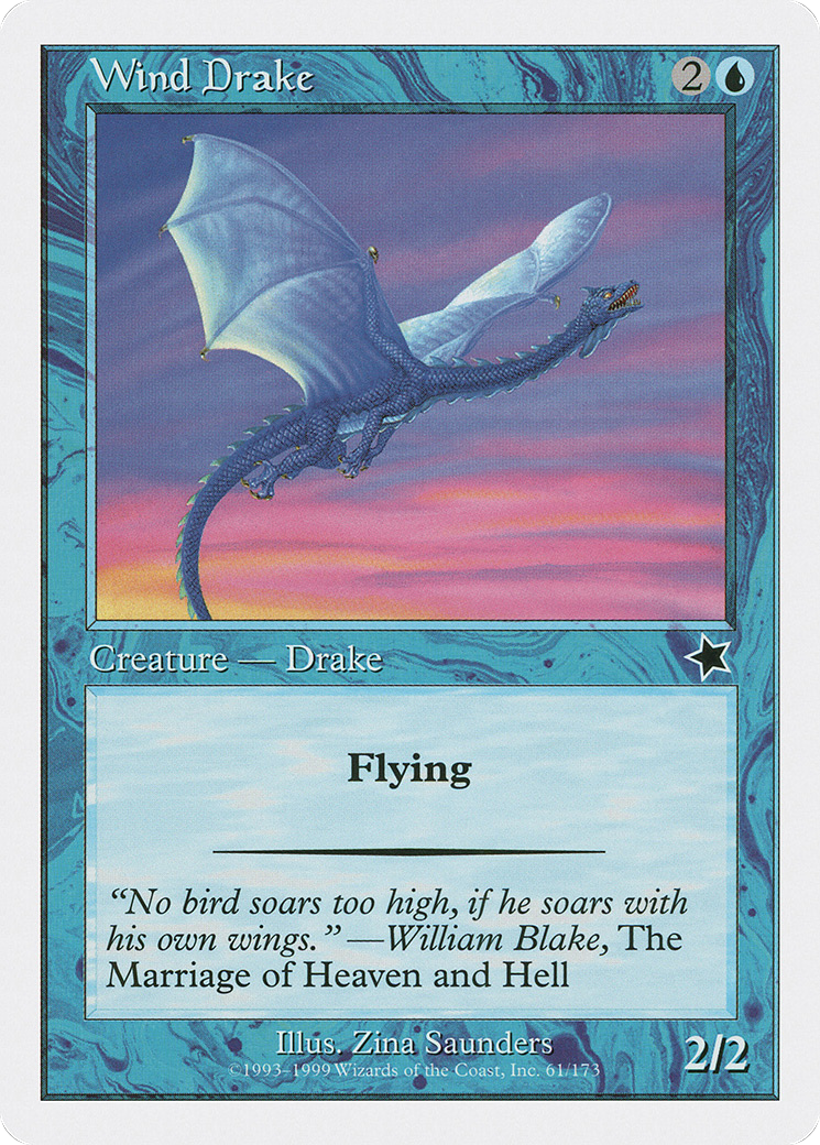 Wind Drake (S99-061) - Starter 1999 - Premium MTG Single from Wizards of the Coast - Just $0.08! Shop now at Game Crave Tournament Store