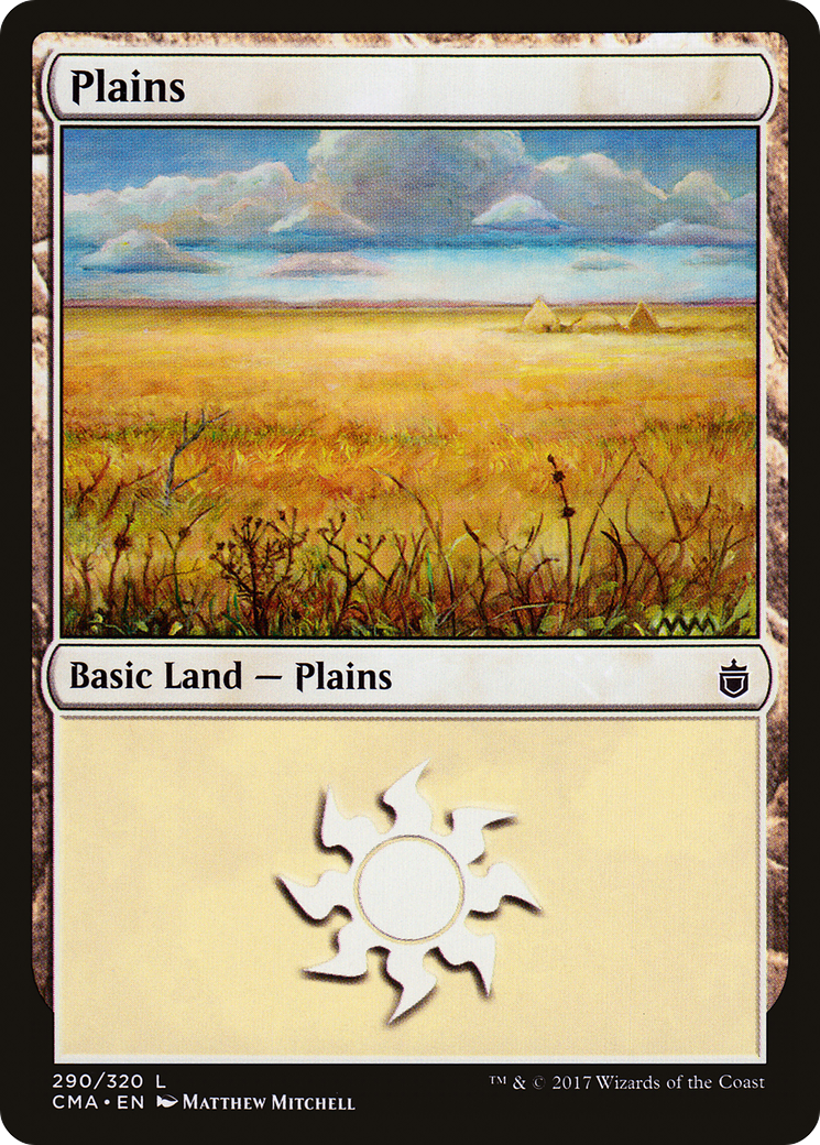 Plains (CMA-290) - Commander Anthology - Premium MTG Single from Wizards of the Coast - Just $0.15! Shop now at Game Crave Tournament Store
