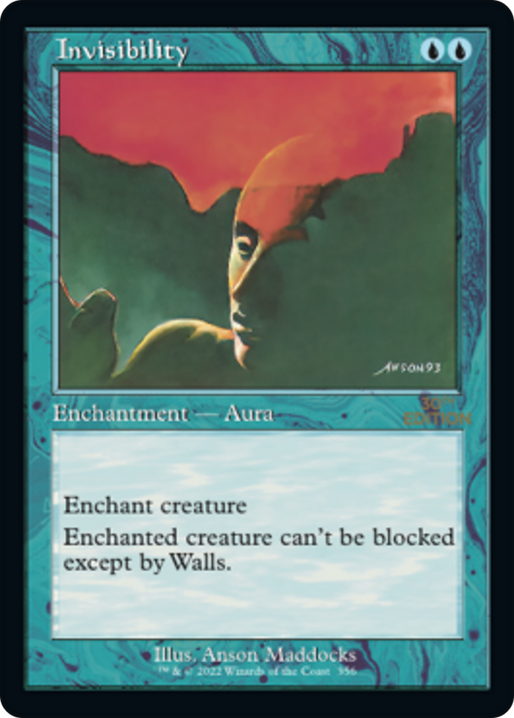 Invisibility (30A-356) - 30th Anniversary Edition - Premium MTG Single from Wizards of the Coast - Just $7.19! Shop now at Game Crave Tournament Store