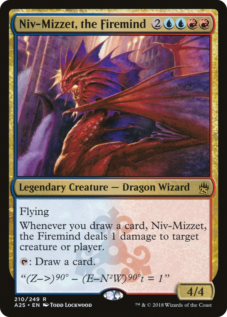 Niv-Mizzet, the Firemind (A25-210) - Masters 25 Foil - Premium MTG Single from Wizards of the Coast - Just $1.44! Shop now at Game Crave Tournament Store