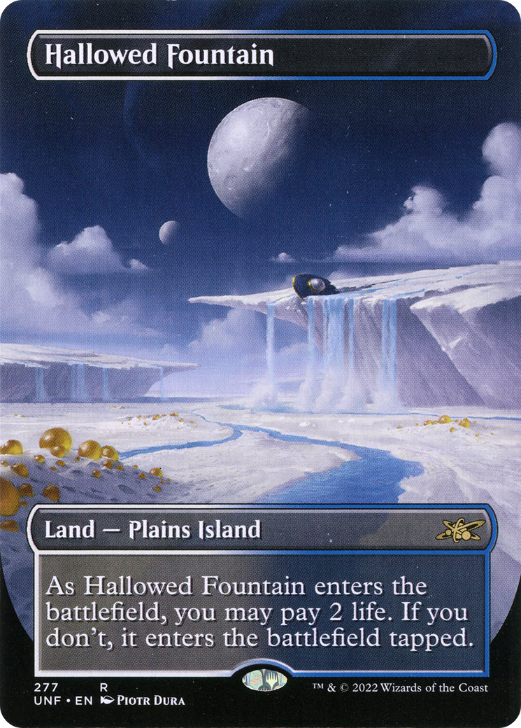 Hallowed Fountain (UNF-277) - Unfinity (Borderless) - Premium MTG Single from Wizards of the Coast - Just $5.21! Shop now at Game Crave Tournament Store