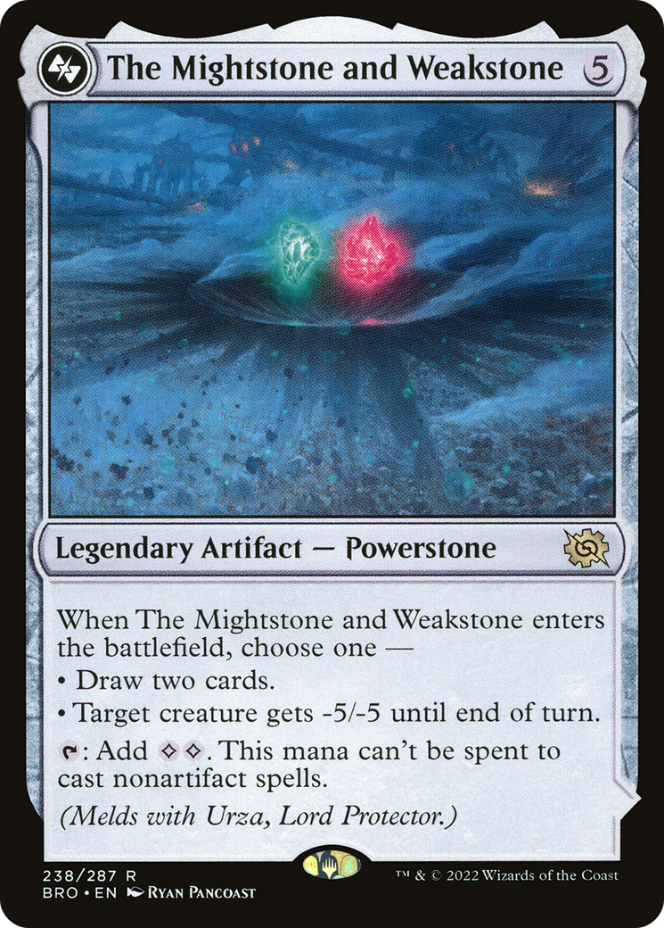 The Mightstone and Weakstone (BRO-238A) - The Brothers' War - Premium MTG Single from Wizards of the Coast - Just $0.75! Shop now at Game Crave Tournament Store
