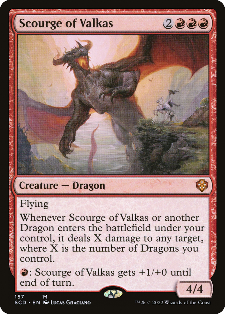Scourge of Valkas (SCD-157) - Starter Commander Decks - Premium MTG Single from Wizards of the Coast - Just $1.68! Shop now at Game Crave Tournament Store
