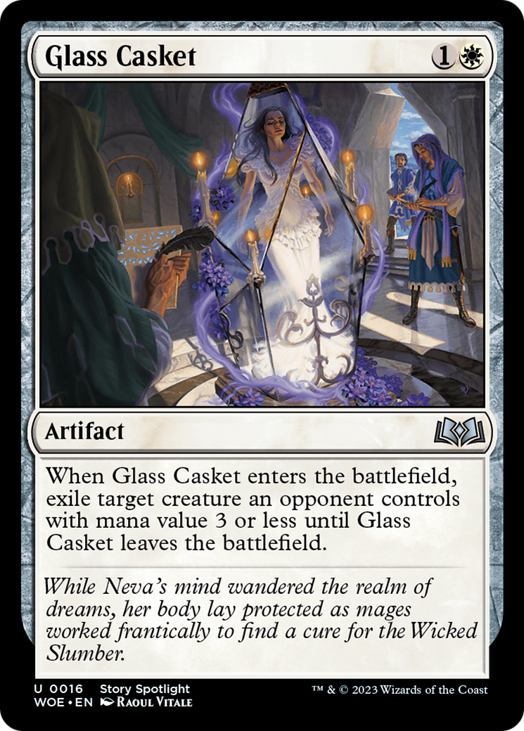 Glass Casket (WOE-016) - Wilds of Eldraine Foil - Premium MTG Single from Wizards of the Coast - Just $0.08! Shop now at Game Crave Tournament Store