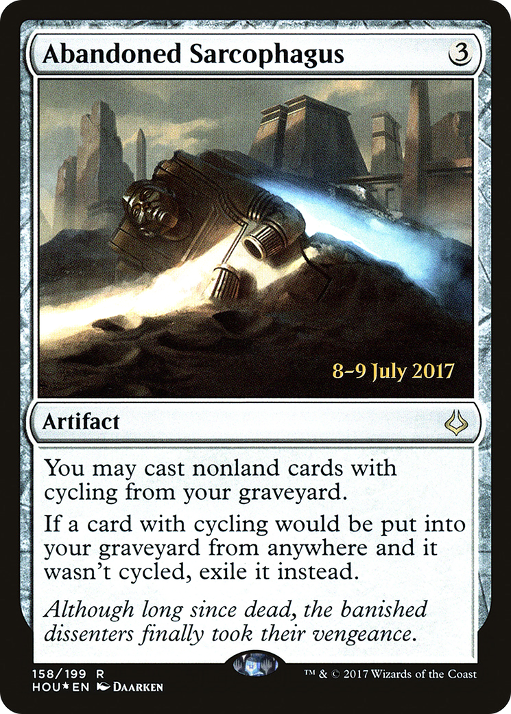 Abandoned Sarcophagus (PHOU-158S) - Hour of Devastation Promos Foil - Premium MTG Single from Wizards of the Coast - Just $0.26! Shop now at Game Crave Tournament Store