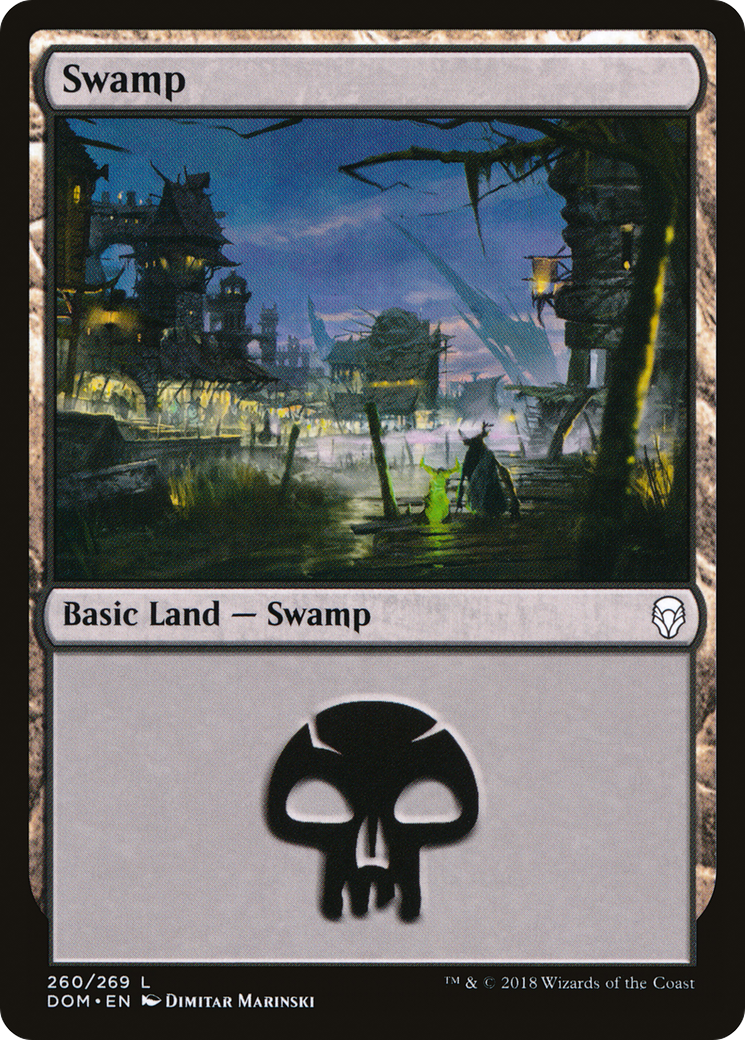 Swamp (DOM-260) - Dominaria - Premium MTG Single from Wizards of the Coast - Just $0.25! Shop now at Game Crave Tournament Store