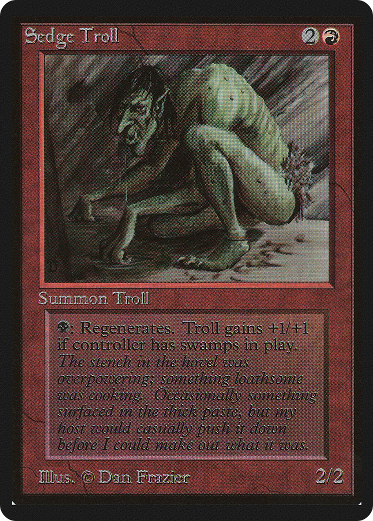 Sedge Troll (LEB-173) - Limited Edition Beta - Premium MTG Single from Wizards of the Coast - Just $79.25! Shop now at Game Crave Tournament Store