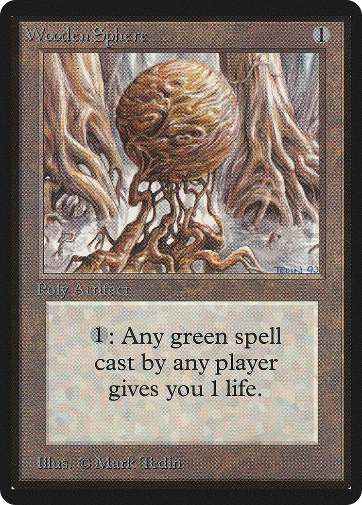 Wooden Sphere (LEB-277) - Limited Edition Beta - Premium MTG Single from Wizards of the Coast - Just $15.99! Shop now at Game Crave Tournament Store