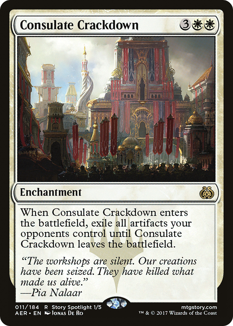 Consulate Crackdown (AER-011) - Aether Revolt - Premium MTG Single from Wizards of the Coast - Just $0.08! Shop now at Game Crave Tournament Store