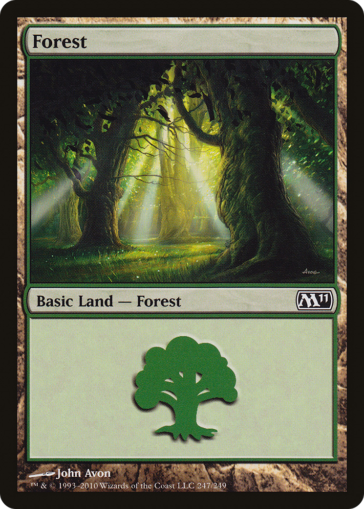 Forest (M11-247) - Magic 2011 - Premium MTG Single from Wizards of the Coast - Just $0.08! Shop now at Game Crave Tournament Store