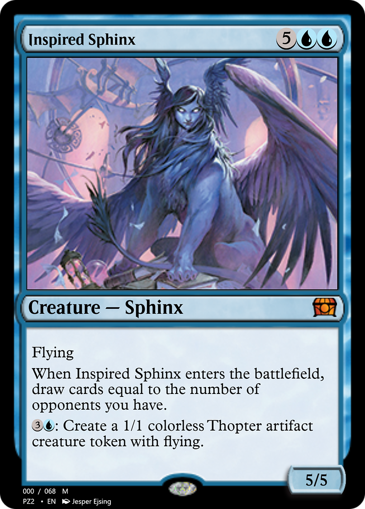 Inspired Sphinx (PZ2-70779) - Treasure Chest - Premium MTG Single from Wizards of the Coast - Just $0! Shop now at Game Crave Tournament Store