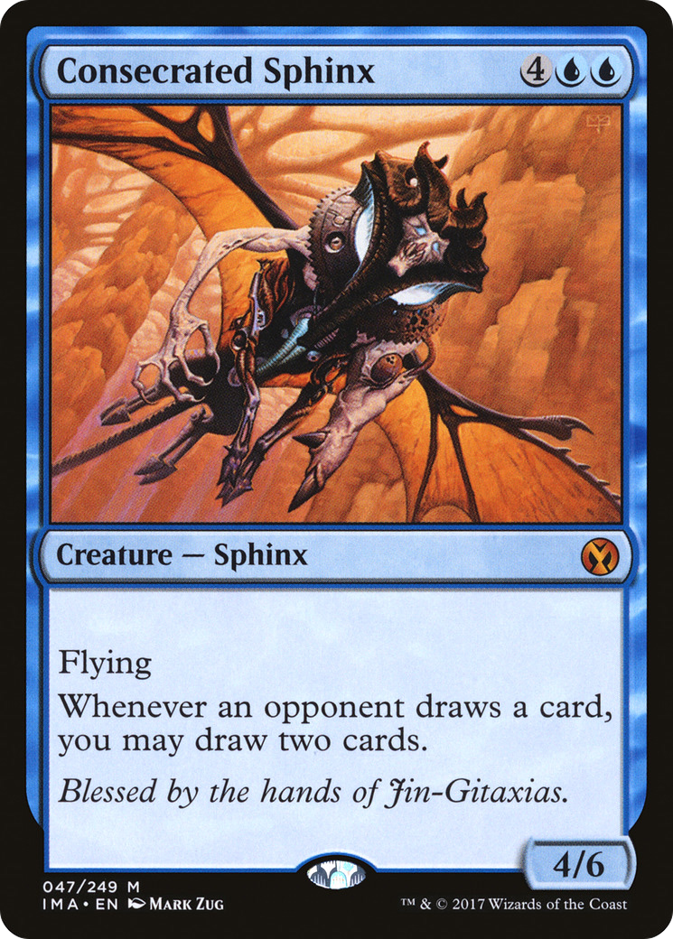 Consecrated Sphinx (IMA-047) - Iconic Masters - Premium MTG Single from Wizards of the Coast - Just $8.76! Shop now at Game Crave Tournament Store