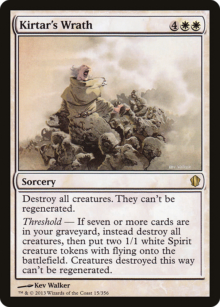 Kirtar's Wrath (C13-015) - Commander 2013 - Premium MTG Single from Wizards of the Coast - Just $0.08! Shop now at Game Crave Tournament Store
