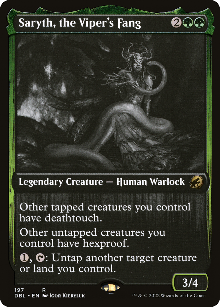 Saryth, the Viper's Fang (DBL-197) - Innistrad: Double Feature Foil - Premium MTG Single from Wizards of the Coast - Just $3.49! Shop now at Game Crave Tournament Store
