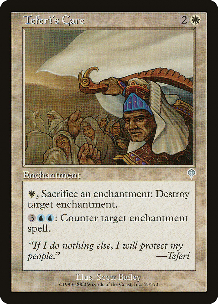 Teferi's Care (INV-043) - Invasion Foil - Premium MTG Single from Wizards of the Coast - Just $3.90! Shop now at Game Crave Tournament Store