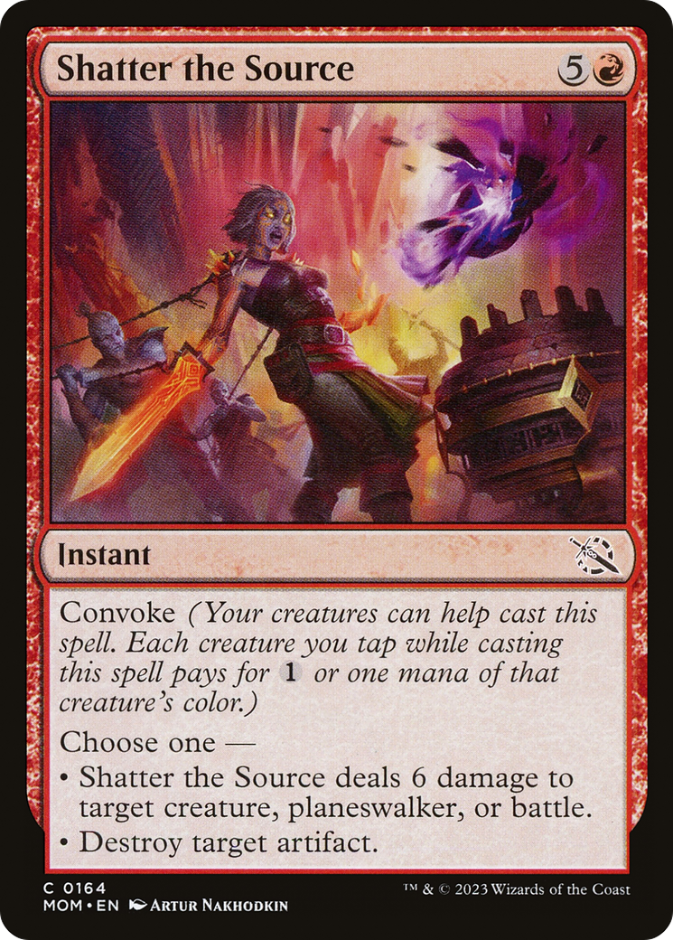 Shatter the Source (MOM-164) - March of the Machine - Premium MTG Single from Wizards of the Coast - Just $0.08! Shop now at Game Crave Tournament Store