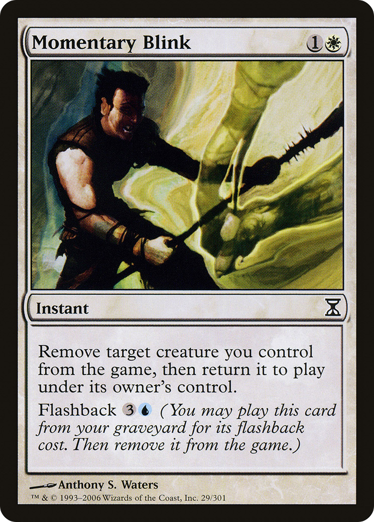 Momentary Blink (TSP-029) - Time Spiral - Premium MTG Single from Wizards of the Coast - Just $0.25! Shop now at Game Crave Tournament Store
