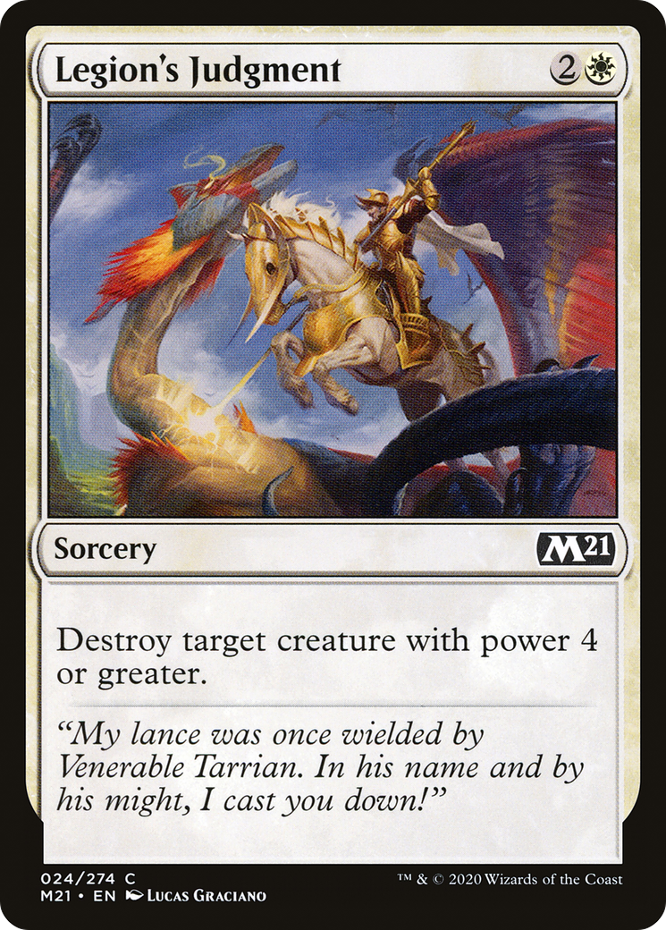 Legion's Judgment (M21-024) - Core Set 2021 Foil - Premium MTG Single from Wizards of the Coast - Just $0.25! Shop now at Game Crave Tournament Store
