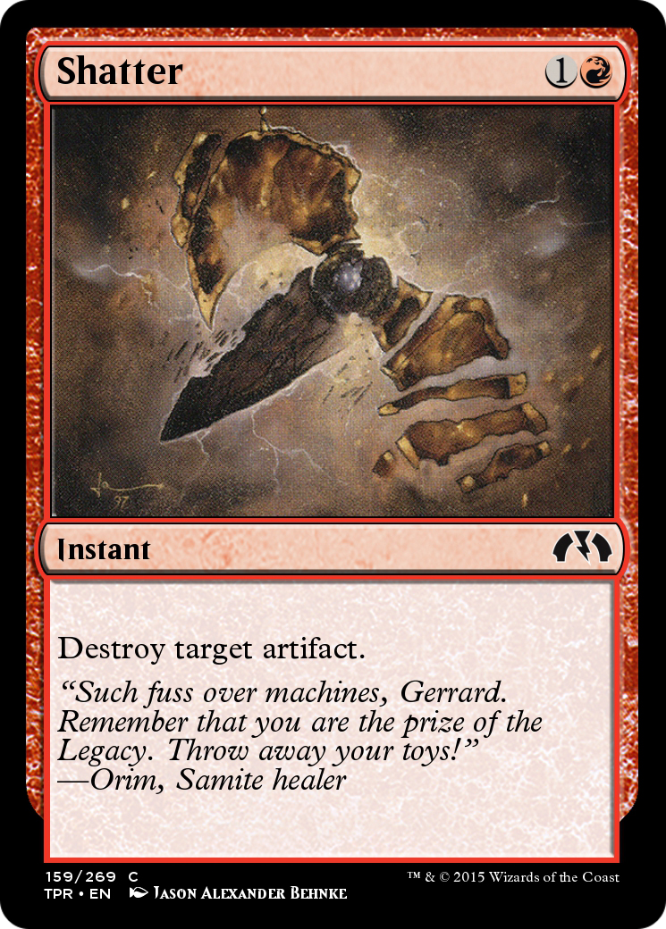 Shatter (TPR-159) - Tempest Remastered Foil - Premium MTG Single from Wizards of the Coast - Just $0! Shop now at Game Crave Tournament Store