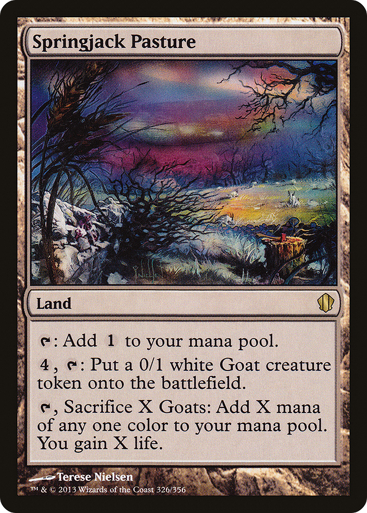 Springjack Pasture (C13-326) - Commander 2013 - Premium MTG Single from Wizards of the Coast - Just $0.16! Shop now at Game Crave Tournament Store
