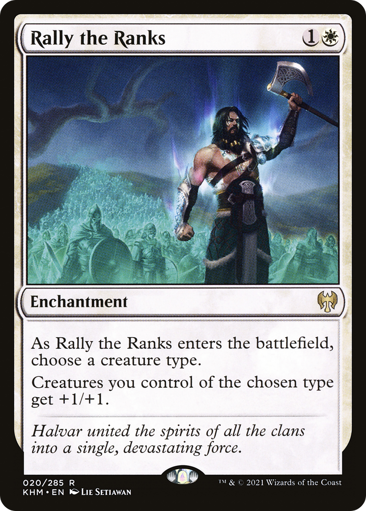 Rally the Ranks (KHM-020) - Kaldheim Foil - Premium MTG Single from Wizards of the Coast - Just $0.13! Shop now at Game Crave Tournament Store