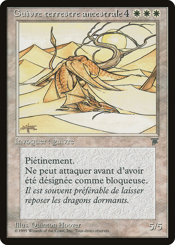 Elder Land Wurm (REN-009) - Renaissance - Premium MTG Single from Wizards of the Coast - Just $0.96! Shop now at Game Crave Tournament Store