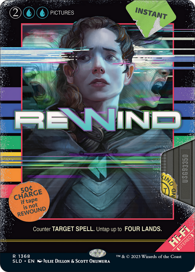 Rewind (SLD-1368) - Secret Lair Drop: (Full Art) - Premium MTG Single from Wizards of the Coast - Just $1.11! Shop now at Game Crave Tournament Store