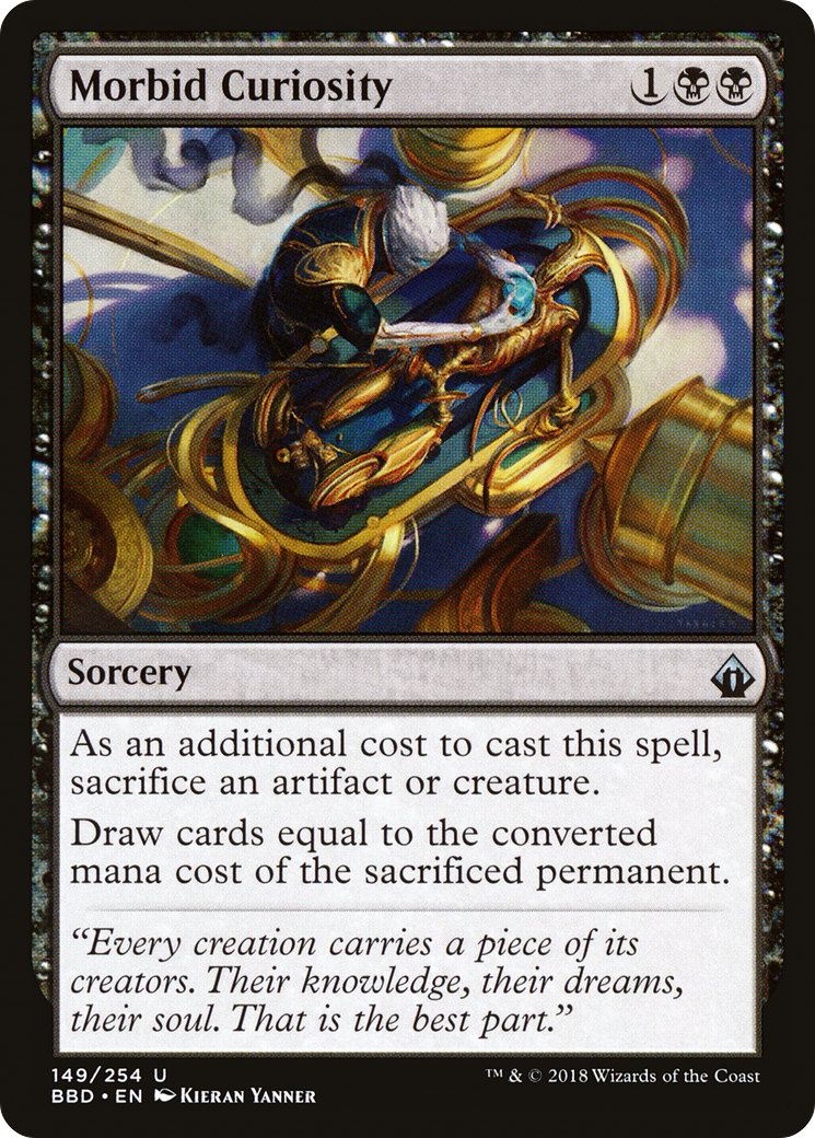 Morbid Curiosity (BBD-149) - Battlebond Foil - Premium MTG Single from Wizards of the Coast - Just $0.16! Shop now at Game Crave Tournament Store