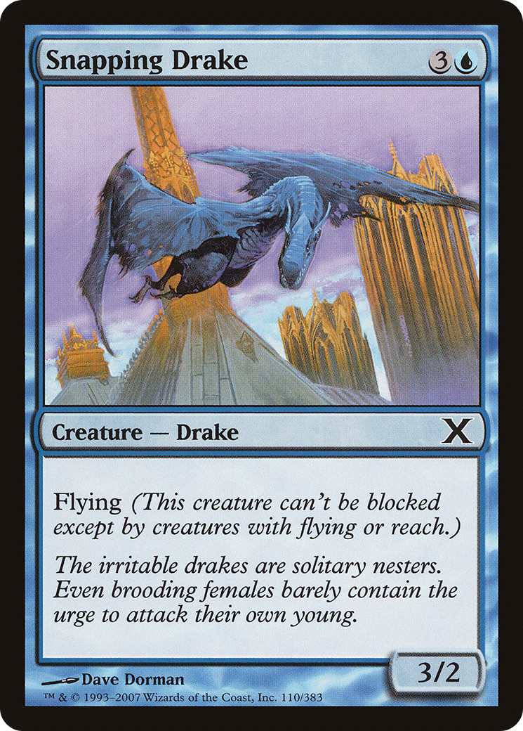 Snapping Drake (10E-110) - Tenth Edition - Premium MTG Single from Wizards of the Coast - Just $0.25! Shop now at Game Crave Tournament Store