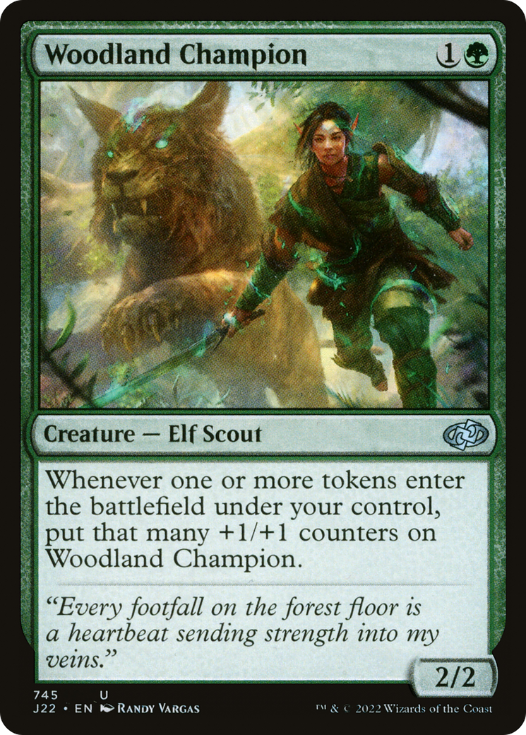 Woodland Champion (J22-745) - Jumpstart 2022 - Premium MTG Single from Wizards of the Coast - Just $0.08! Shop now at Game Crave Tournament Store
