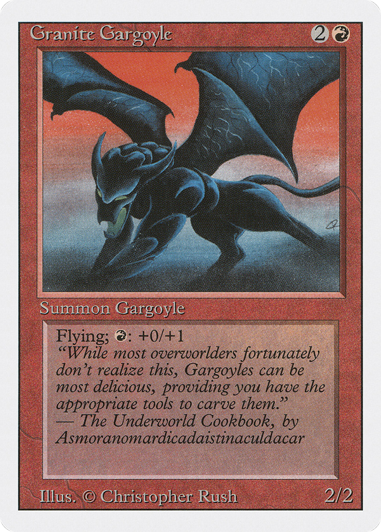 Granite Gargoyle (3ED-156) - Revised Edition - Premium MTG Single from Wizards of the Coast - Just $0.42! Shop now at Game Crave Tournament Store