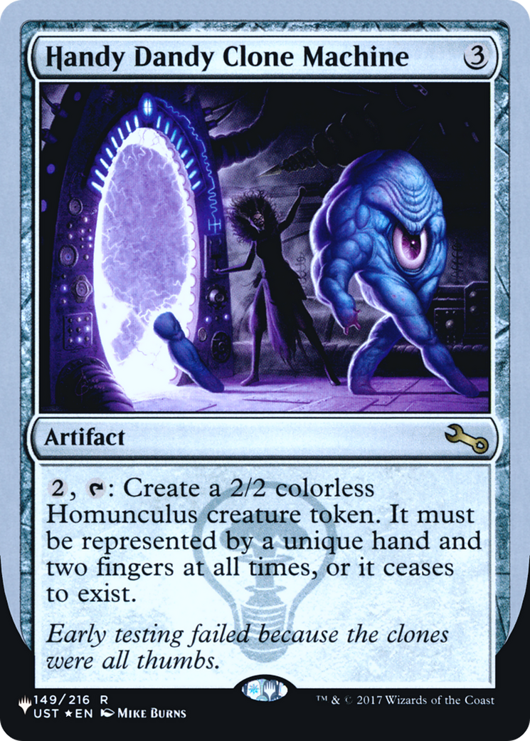 Handy Dandy Clone Machine (UPLIST-057) - The List (Unfinity Foil Edition) Foil - Premium MTG Single from Wizards of the Coast - Just $0.25! Shop now at Game Crave Tournament Store