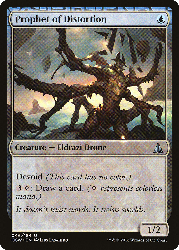 Prophet of Distortion (OGW-046) - Oath of the Gatewatch: (devoid) - Premium MTG Single from Wizards of the Coast - Just $0.08! Shop now at Game Crave Tournament Store