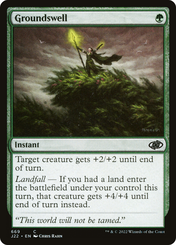 Groundswell (J22-669) - Jumpstart 2022 - Premium MTG Single from Wizards of the Coast - Just $0.21! Shop now at Game Crave Tournament Store