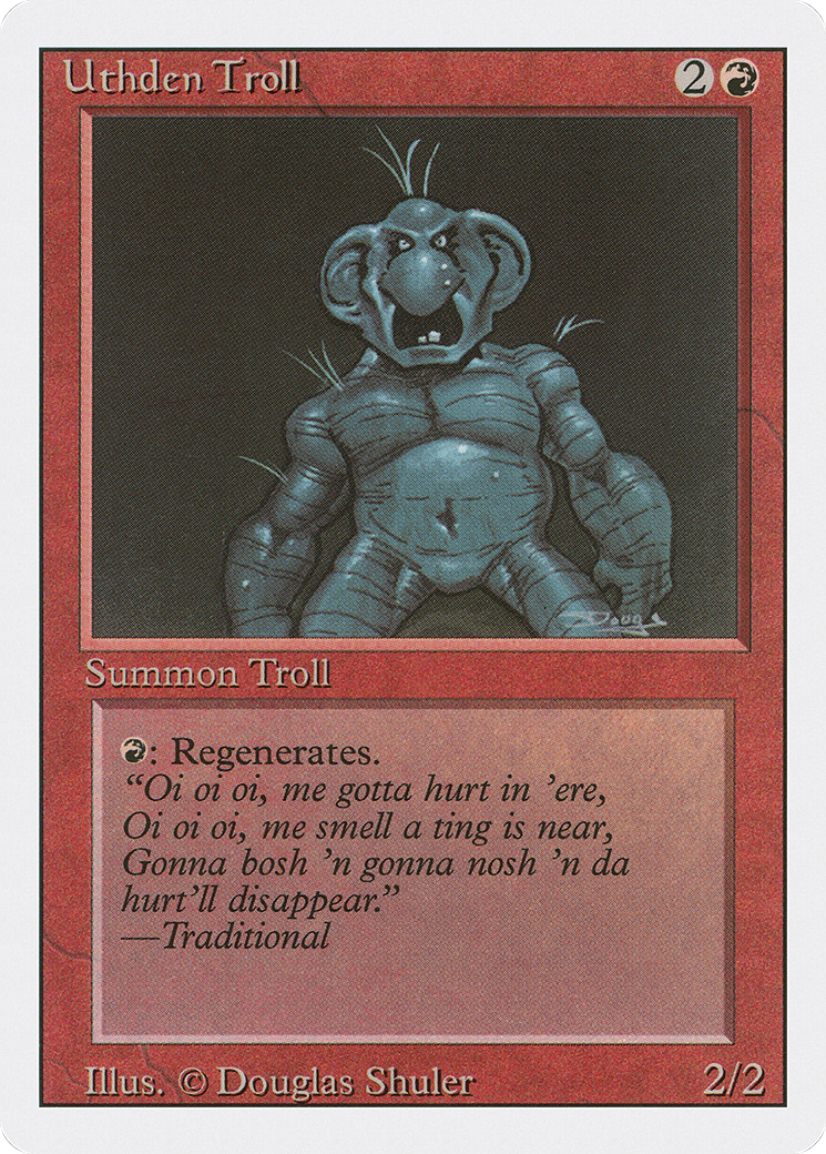 Uthden Troll (3ED-182) - Revised Edition - Premium MTG Single from Wizards of the Coast - Just $0.24! Shop now at Game Crave Tournament Store