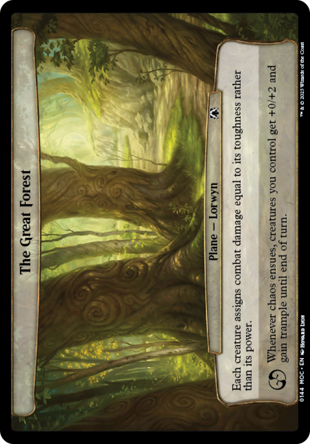 The Great Forest (MOC-144) - March of the Machine Commander - Premium MTG Single from Wizards of the Coast - Just $0.08! Shop now at Game Crave Tournament Store