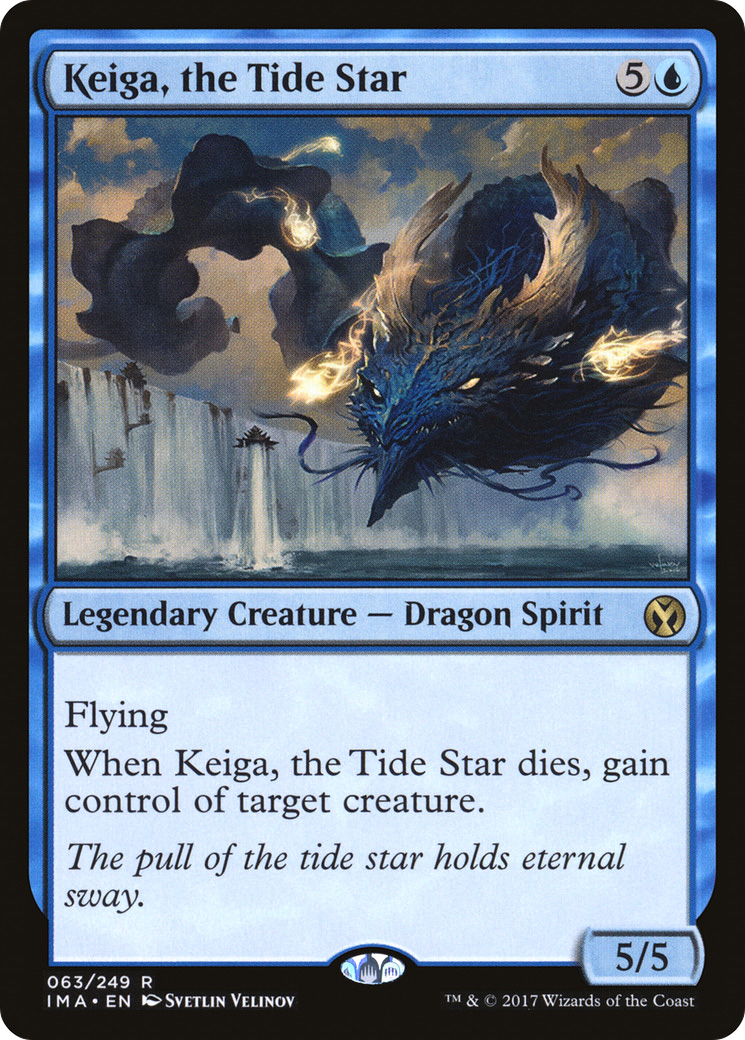 Keiga, the Tide Star (IMA-063) - Iconic Masters Foil - Premium MTG Single from Wizards of the Coast - Just $4.13! Shop now at Game Crave Tournament Store
