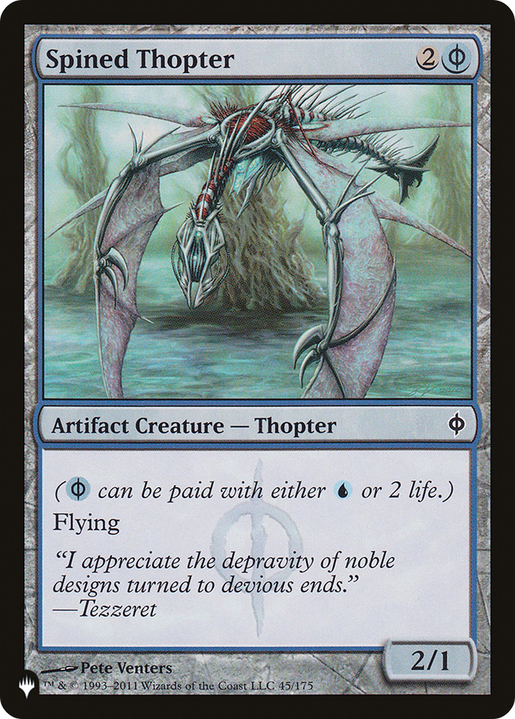 Spined Thopter (PLIST-078) - The List - Premium MTG Single from Wizards of the Coast - Just $0.25! Shop now at Game Crave Tournament Store