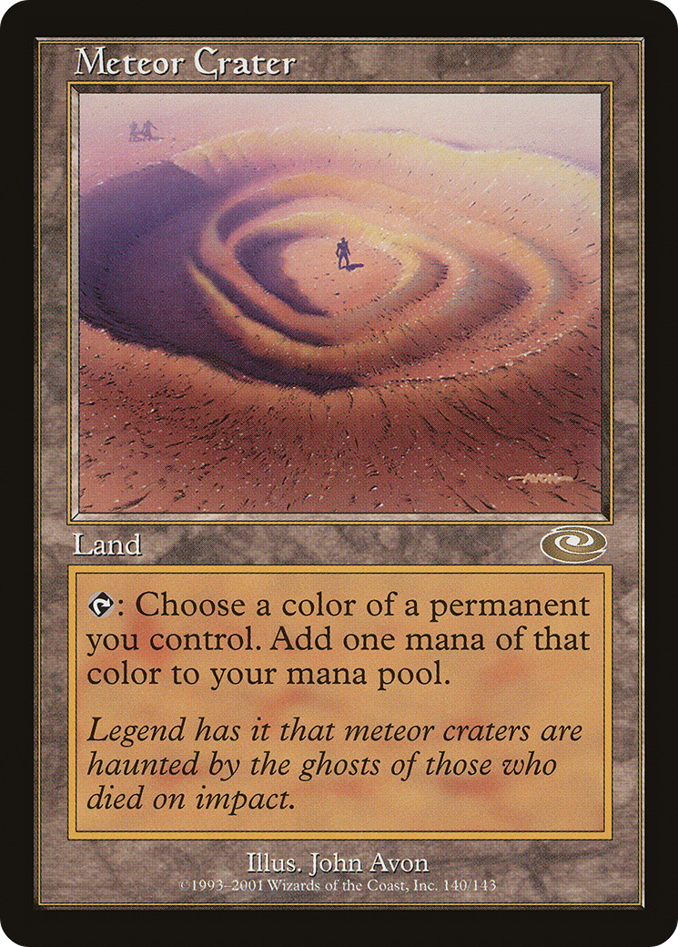 Meteor Crater (PLS-140) - Planeshift Foil - Premium MTG Single from Wizards of the Coast - Just $28.76! Shop now at Game Crave Tournament Store