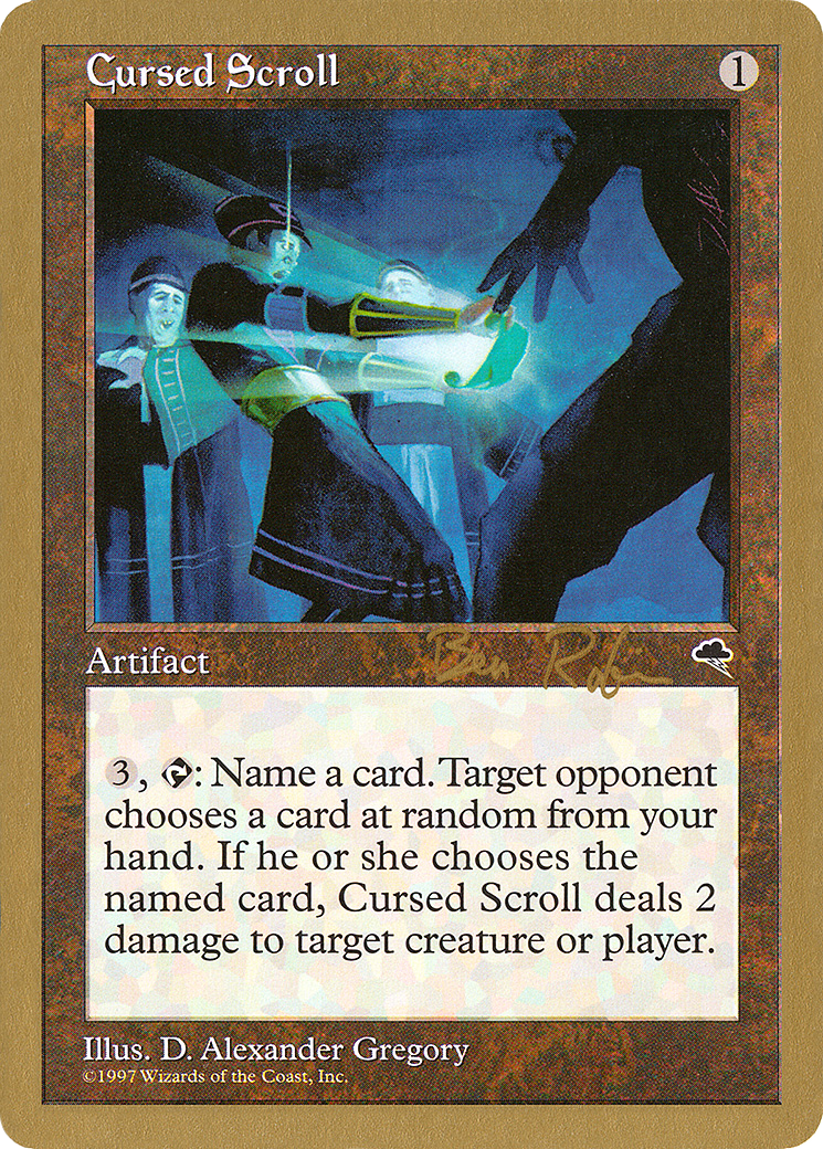 Cursed Scroll (WC98-BR281) - World Championship Decks 1998 - Premium MTG Single from Wizards of the Coast - Just $1.47! Shop now at Game Crave Tournament Store