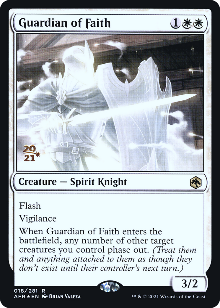Guardian of Faith (PAFR-18S) - Adventures in the Forgotten Realms Promos Foil - Premium MTG Single from Wizards of the Coast - Just $5.21! Shop now at Game Crave Tournament Store