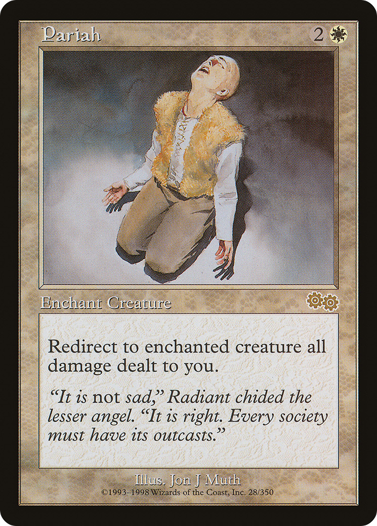 Pariah (USG-028) - Urza's Saga - Premium MTG Single from Wizards of the Coast - Just $2.37! Shop now at Game Crave Tournament Store